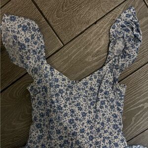 Hollister Blue Floral Mini Dress